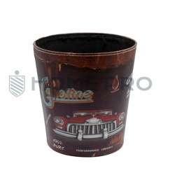Basurero cuero sintético impermeable decorativo