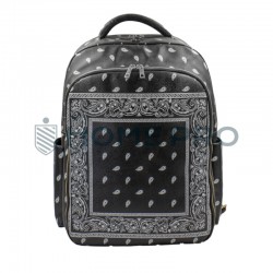 Maleta Mochila Organizadora Barbeiro - Preto/Branco