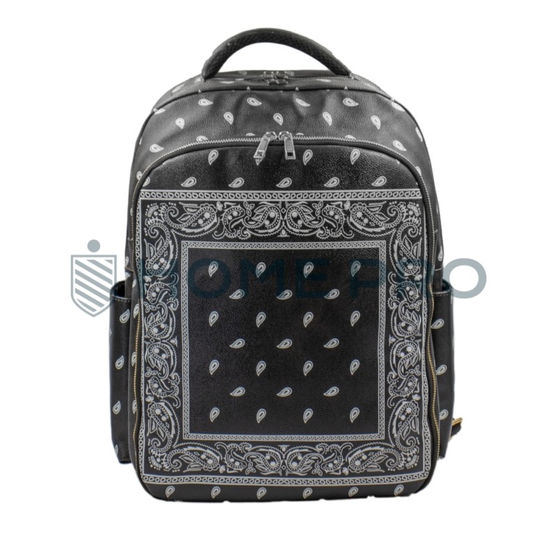 Maletín Mochila Organizador Barbero - Negro/Blanco