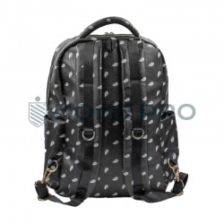 Maleta Mochila Organizadora Barbeiro - Preto/Branco