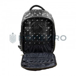 Maleta Mochila Organizadora Barbeiro - Preto/Branco