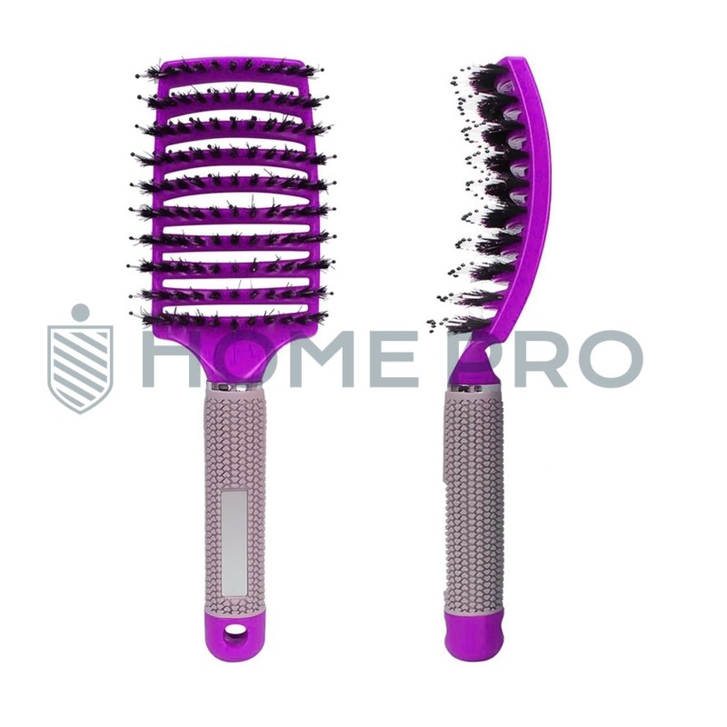 Escova De Pentear Cabelo E Desembaraçar Raquete Profissional - Roxo
