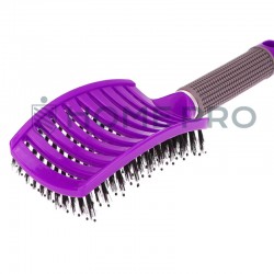 Escova De Pentear Cabelo E Desembaraçar Raquete Profissional - Roxo
