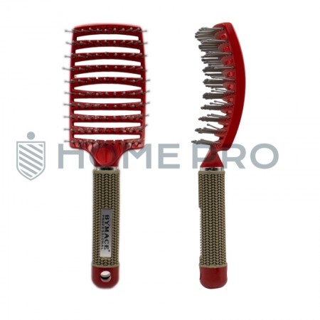 Escova De Pentear Cabelo E Desembaraçar Raquete Profissional - Vermelho