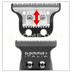 Aparador de cabelo profissional sem fio GAMMA+ Absolute Hitter, tampas coloridas modulares