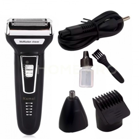 Barbeador Elétrico 3 em 1 Profissional Km-6559 | Kemei ®