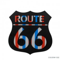Placa decorativa Route 66 MDF (Consultar colores disponibles) 35cm