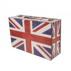 Maleta Barbeiro Profissional Estampa Bandeira Da Inglaterra