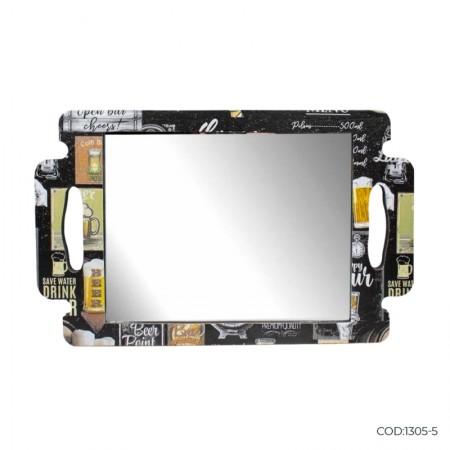 Espejo de peluquería Espejo de mano de peluquero Salón de belleza 40x25cm