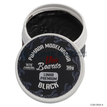 Pomada modeladora preta premium 90g