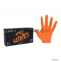 Luvas de nitrilo l3vel 3 - laranja tamanho x 100 unidades