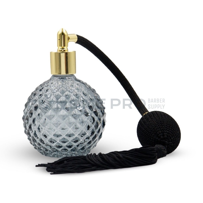 FRASCO DE PERFUME VINTAGE EN VIDRIO NEGRO – 100 M