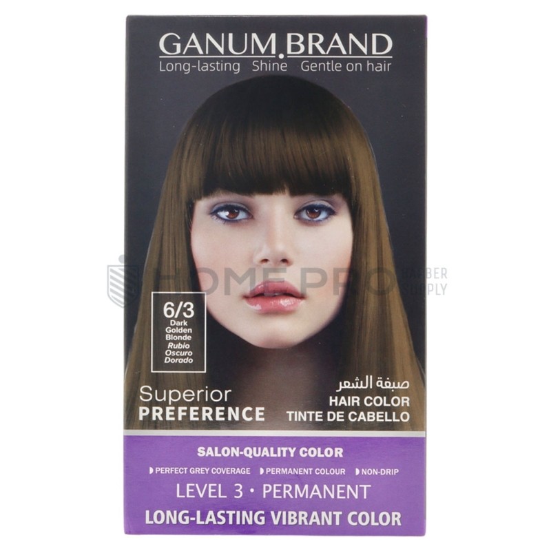 Ganum Brand Hair color 6/3 Rubio oscuro