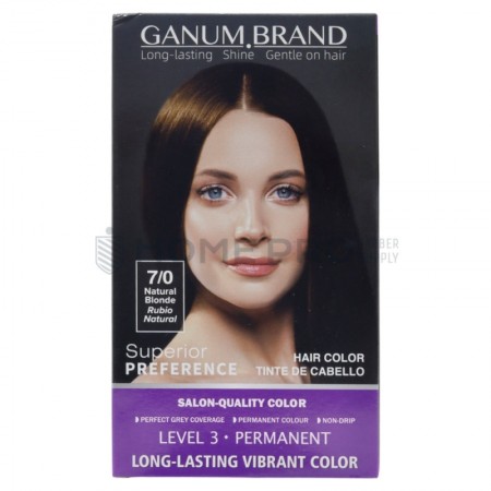 Ganum Brand Hair color 7/0 Rubio natural