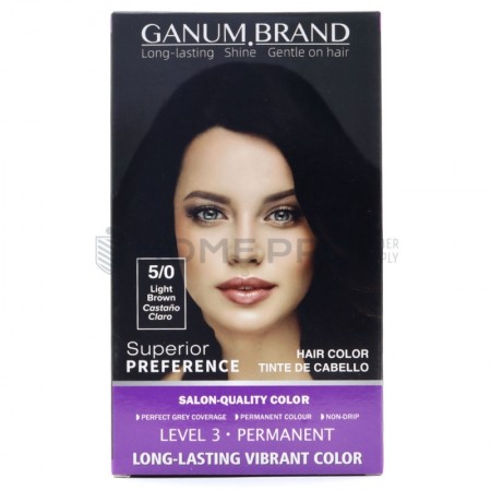 Ganum Brand Hair color 5/0 Castaño claro