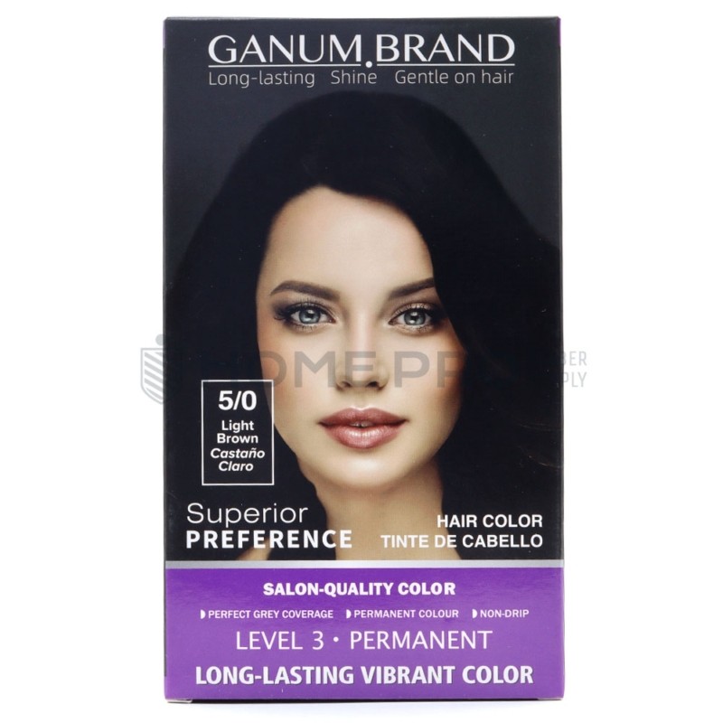 Ganum Brand Hair color 5/0 Castanho claro