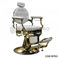 Cadeira lmpro 81033a dourado c/ branco