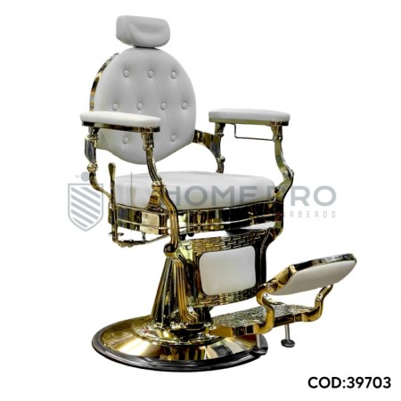 Silla lmpro 81033a dorado c/ blanco