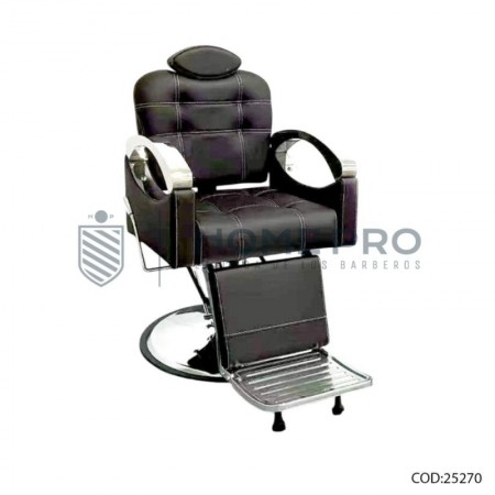 Silla lmpro 1065a negro c/plateado