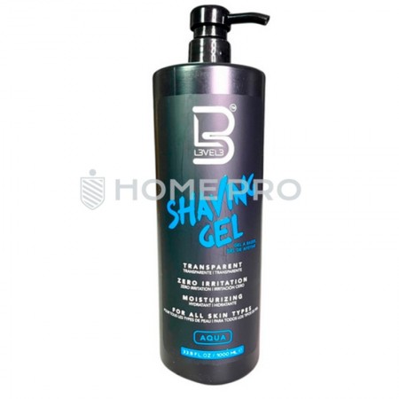 L3VEL3 AQUA SHAVE GEL 1000ML