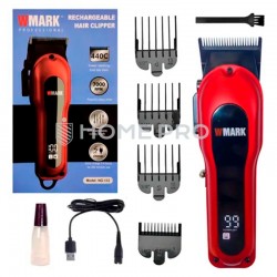 Máquina de cortar cabelo Wmark Clipper 122 - Vermelha