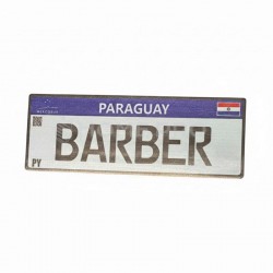 Placa decorativo de Barber
