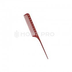 Pente de plástico vermelho com ponta fina Y.S park