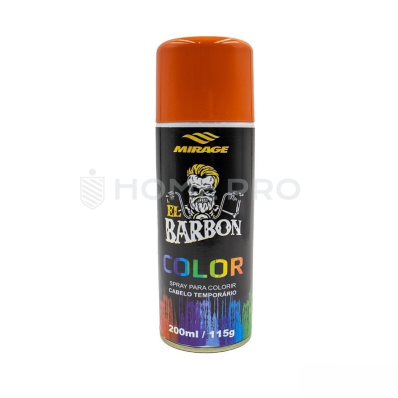 Spray Para Colorir Cabelo Temporário Color Barbon Laranja - MIRAGE